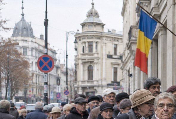 Imagine ilustrativă cu o stradă și arhitectură urbană din România